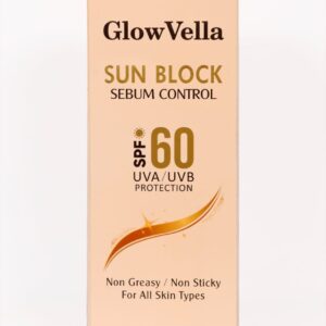 GlowVella Sunblock SPF 60 Sebum Control – Non-Greasy UVA/UVB Protection (100gm)